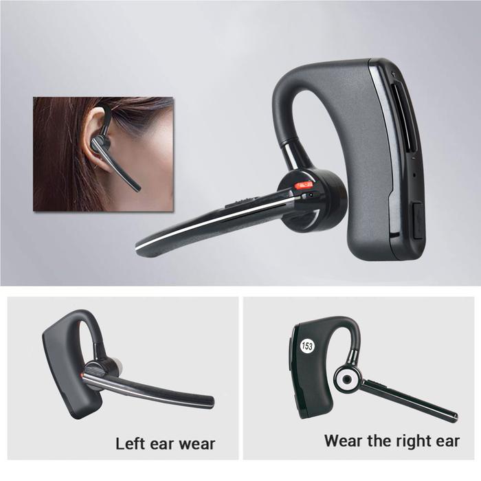 Nirkabel Bluetooth Headphone Headset untuk Walkie Talkie dengan