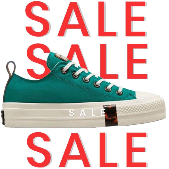 Sepatu Sneakers (WANITA) CONVERSE Chuck Taylor All Star Lift OX magic peacock A05288C ORIGINAL 100% 