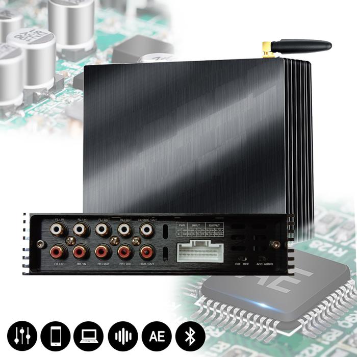 4CH untuk 6CH Wiring Harness Amplifier Mobil Dibangun Di DSP