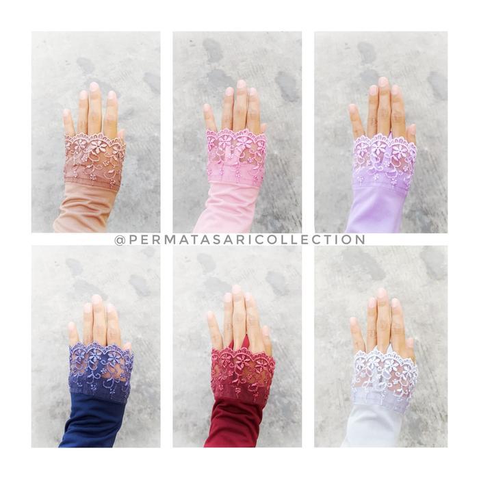 Sarung Tangan Handsock Manset Cincin Ring Renda Brukat Brokat Tile