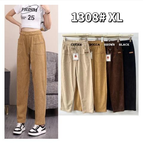 1308 3308 5308 7308 Celana panjang baggy corduroy wanita size XL 3XL 5XL 7XL GOOD