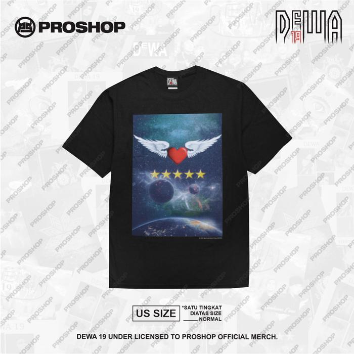Ready Stok Proshop | Bintang 5 Dewa 19 Tshirt | Kaos Pria Kaos Distro | Hitam Store.Id