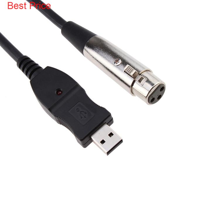 10Pcs Microphone Cable Usb To Xlr3 Meter Xlr Connection Cable Audio