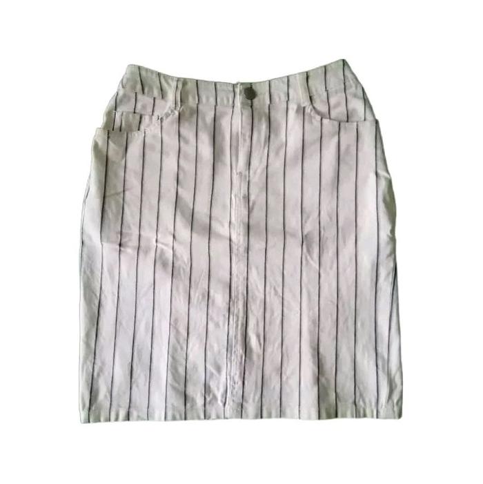 Lowrys Farm Japanese Brand Y2K Office Siren Pinstripe Skirt Bawahan Rok Cewek Wanita Original Second