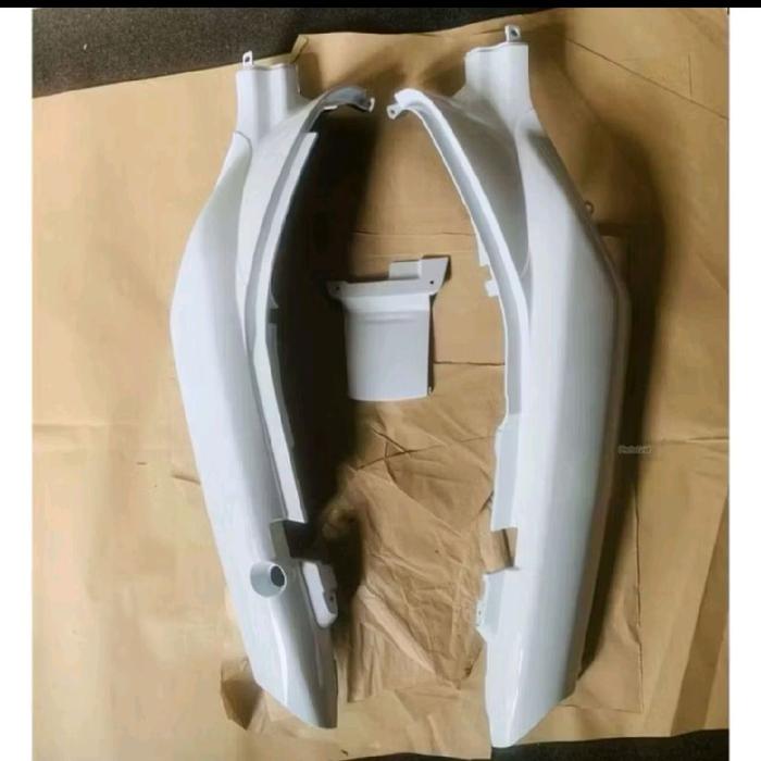 Cover Bodi Body Belakang Satria R Lumba 2 Tak Set Tutup All Warna Putih Berkualitas