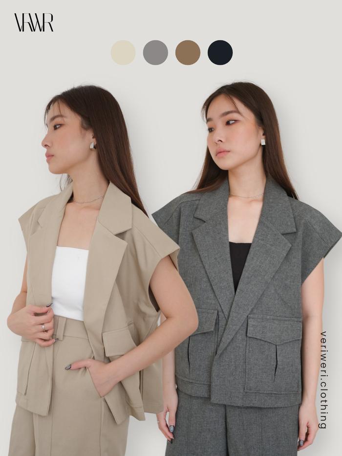 VERIWERI Poise Outer - Vest basic yang ga pernah ketinggalan jaman, Anytime, Anywhere, POISE!