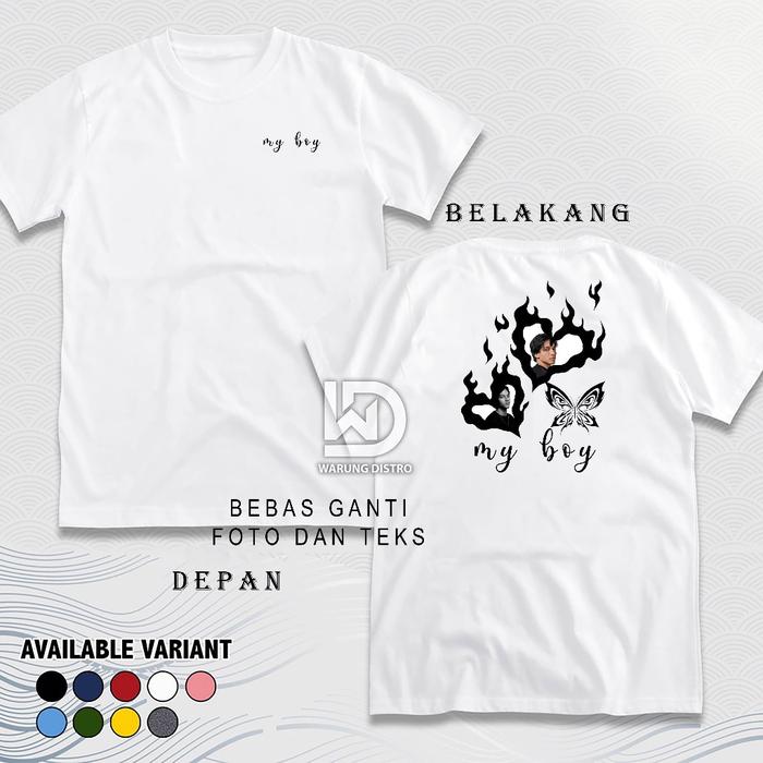 Baju Kaos Custome Bucin 2 foto Couple Jefri Nichol & Ameera Khan Tshirt Premium