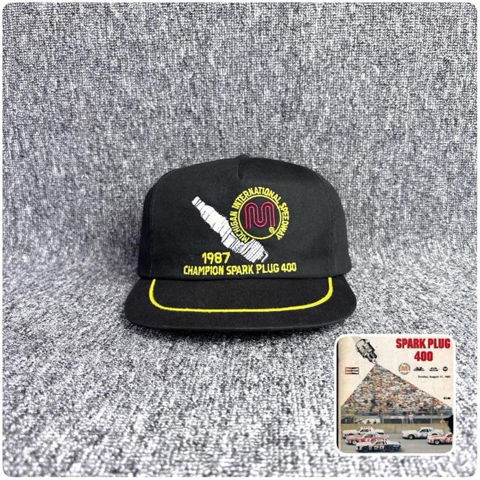 Topi Nascar Champion Spark 1987 Vintage Second Preloved Original 400