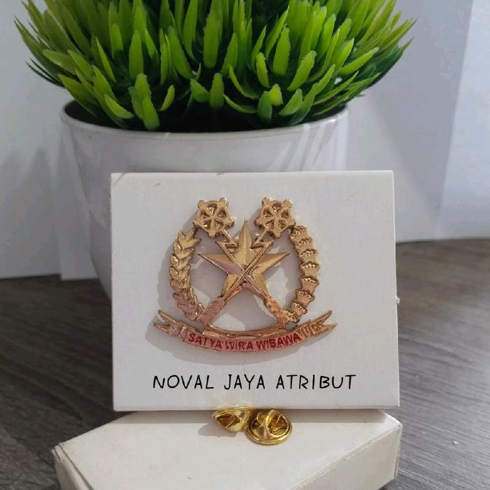 BREVET Wing Pin CHK Hukum Gold TNI AD Bahan berkualitas premium NOVAL JAYA ATRIBUT