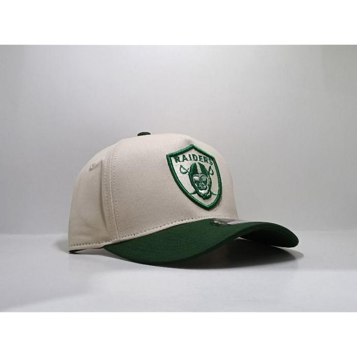 Topi Raiders Hijau Krem Visor Hijau Bahan Krem Topi Import Topi Premium Trucker