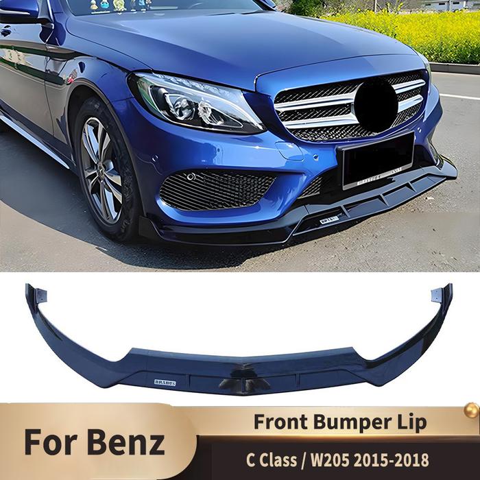 Front Bumper Lip Spoiler Diffuser for Mercedes Benz C Class W205 C300 C160 C200 C350e C260 C200 2015