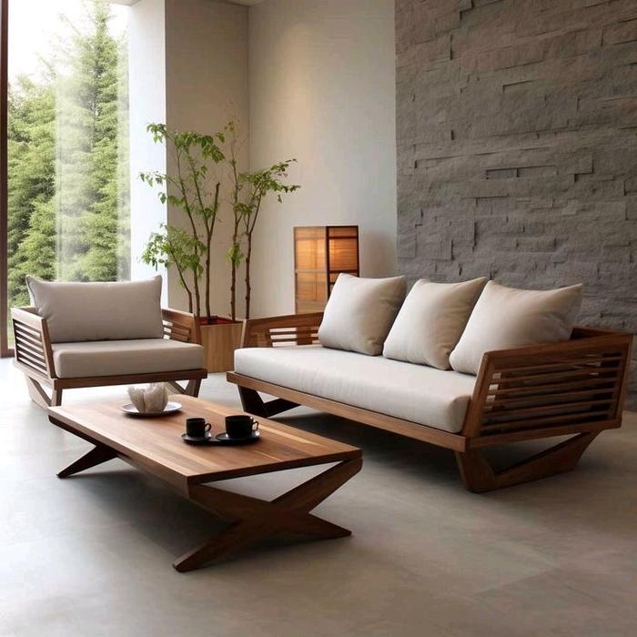 Set Sofa Kayu Minimalis dengan Desain Modern dan Nyaman untuk Ruang Tamu Anda