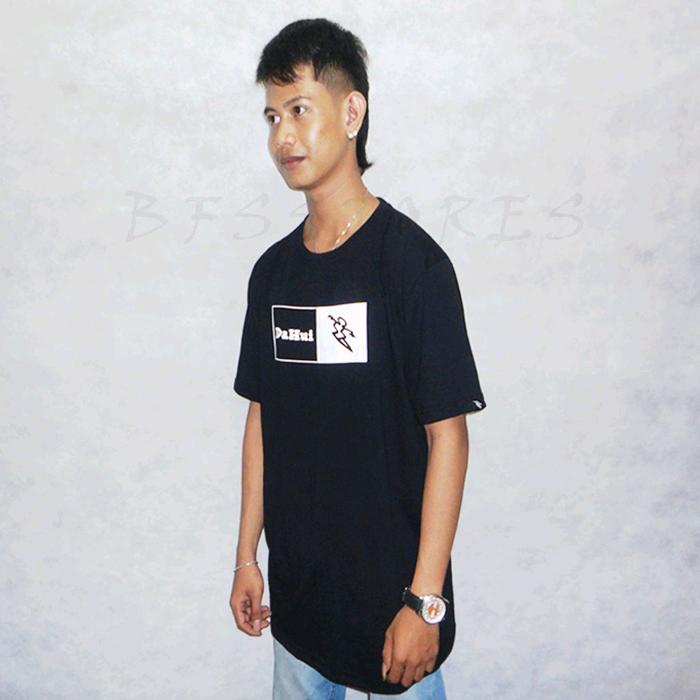 Kaos Surfing Dahui Hawai Warna Hitam Lengan Pendek kerah Bulat Combed Fit Karet Katun
