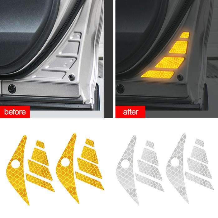 For Toyota RAV4 2020 Car Door Reflective Sticker Car Door Safety