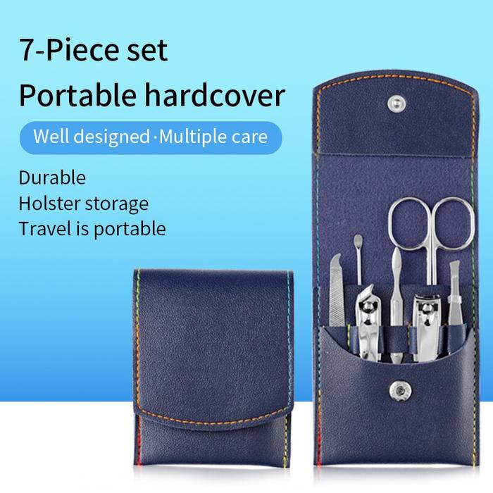 Nail Clipper Set 7 Piece Scissors Nail File Nail Clipper Forceps