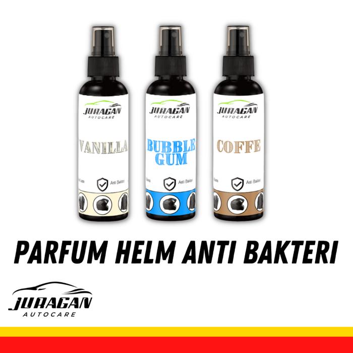 Parfum Helm Anti Bakteri - Penghilang Bau Jaket Sepatu Helm Kopi Vanilla Bubble Gum Juragan Autocare