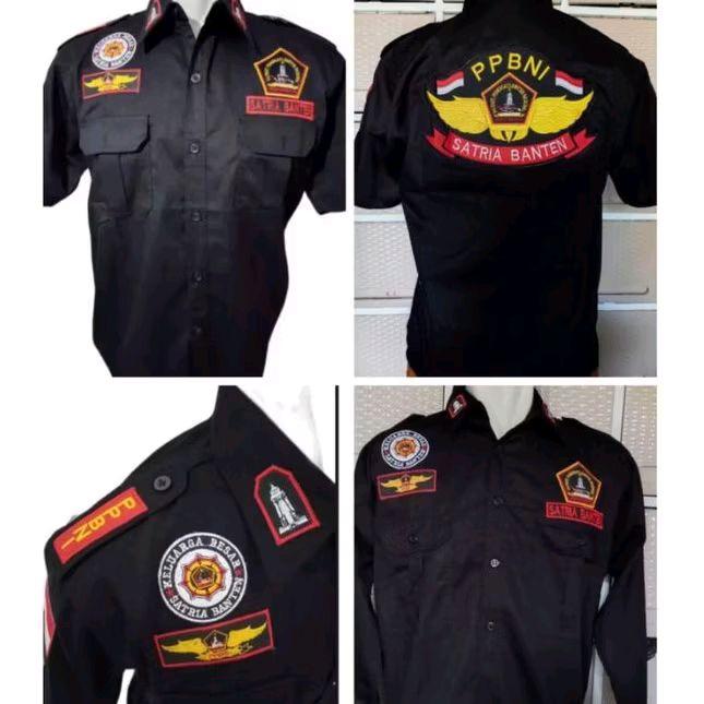 Kemeja PPBNI full bordir baju PPBNI Kemeja satria Banten baju satria Banten Seragam satria Banten ba
