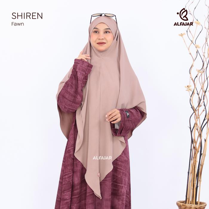 Alfajar - Khimar Bandana Khiban SHIREN Bahan NU  Arabian Lux Premium  anti UV Free Cadar Tali