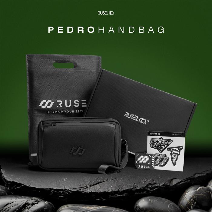 RUSELCO I Handbag Pedro Tas Clutch Multifungsi Switch Waistbag tas tangan tas pria tas cowok premium