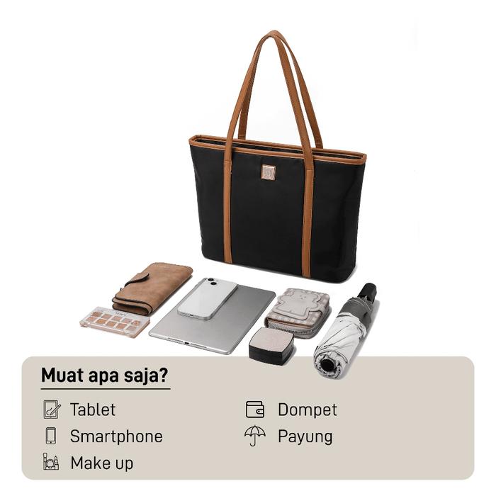 NEW TOTEBAG WANITA DAMELIA BAG TAS KULIAH KONDANGAN SHOULDER BAG KEKINIAN ORIGINAL BRANDED IMPORT