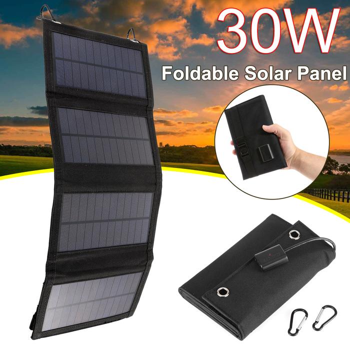 30W Foldable Solar Panel Portable Solar Monocrystalline Panel Solar