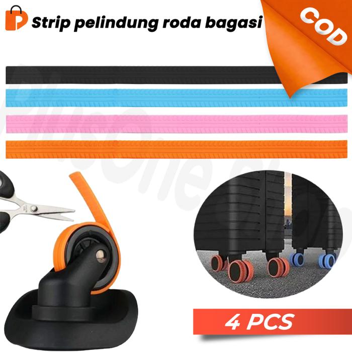 PlusOne Shop 4pcs Ring/Strip Karet Roda Koper Pengganti Silikon Berkualitas 5 Warna Peredam Getaran 