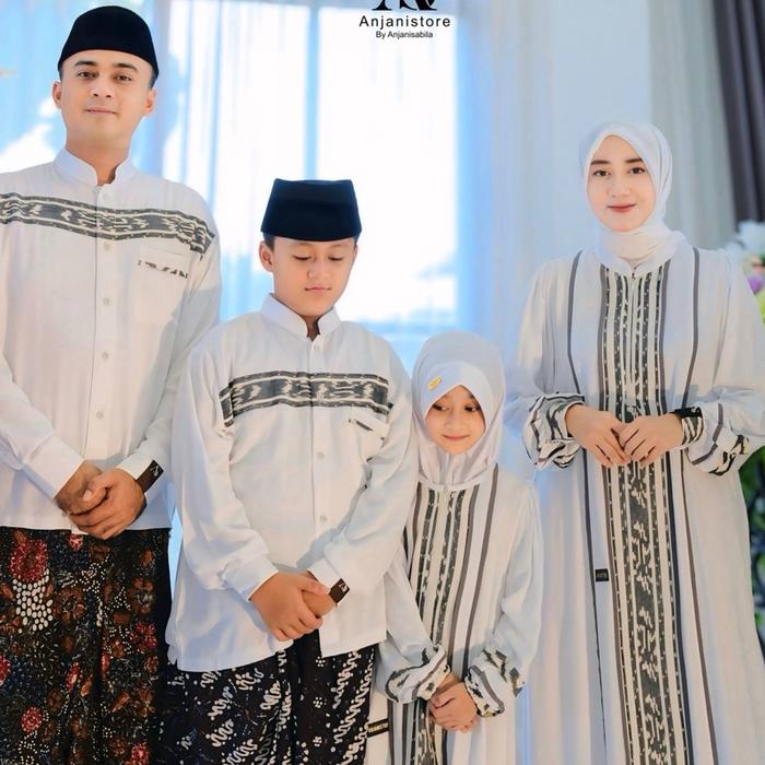 Family Set AnjaniStore Ori Putih Ethnic rayon tebal