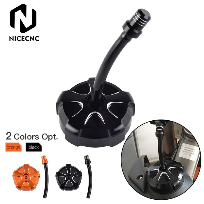 NiceCNC Motorcycle CNC Billet Gas Fuel Petrol Tank Cap Cover For KTM