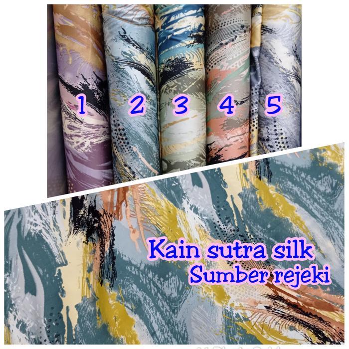 Kain Motif Sutra Silk_Kain Sutra Asli -Gratisongkir