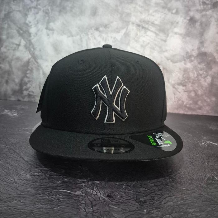 New Era NY 9FIFTY Snapback Black Grey Repreve Neyyan Topi New Era Original