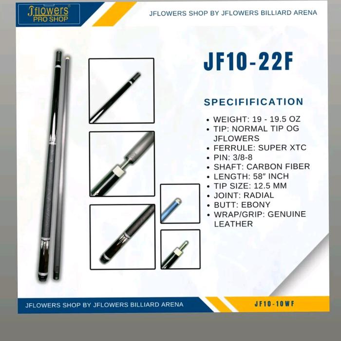 JF10-22F Jflowers cues Billiard