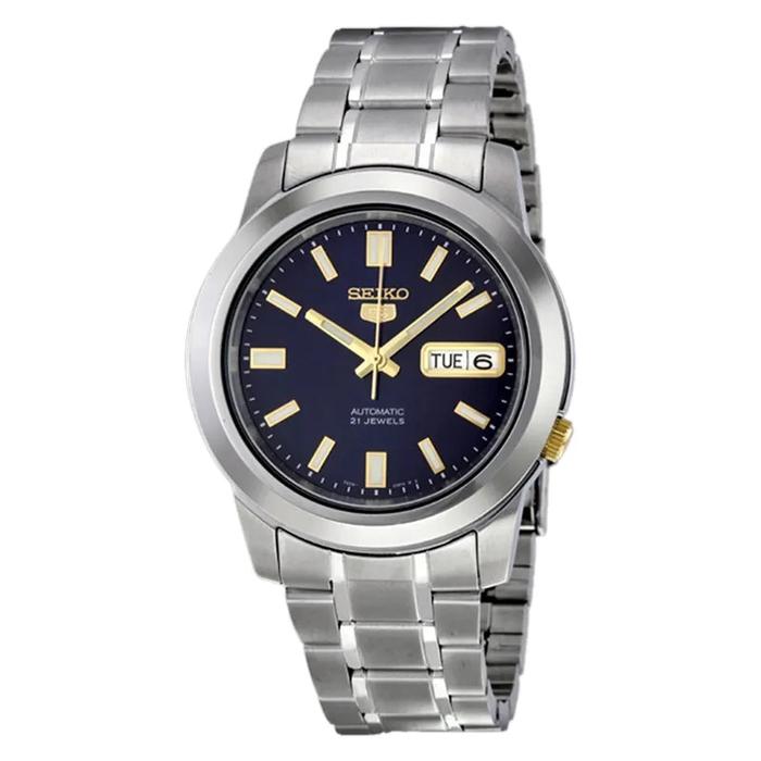 Jam Tangan Pria Seiko 5 SNKK11K1 Automatic Blue Dial Stainless Steel Strap