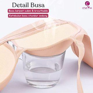 Chelyne BH Wanita B1669 Daily Bra - Seamless Lycra Premium Tanpa Kawat - Big Size Bra 38/44 Cup D - 