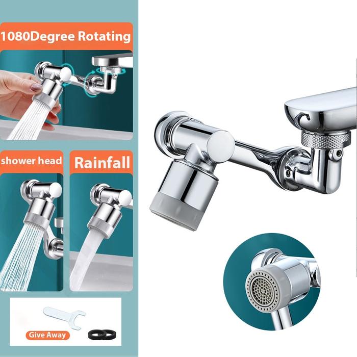 1080 ° Keran Putar Extender Wastafel Bubbler Multifungsi