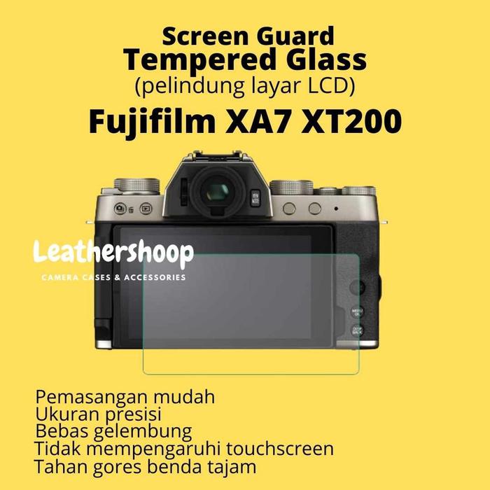 Screen Guard LCD Fujifilm XA7 XT200 Tempered Glass Fuji X-A7 X-T200