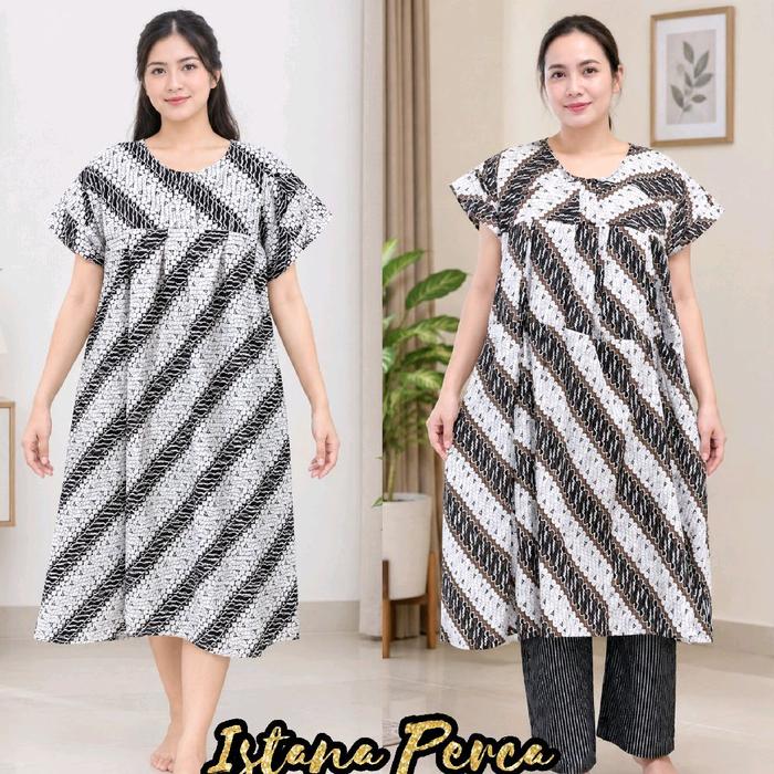 Daster Sambung Motif Batik Nyaman dipakai sehari-hari berbahan Kain Perca