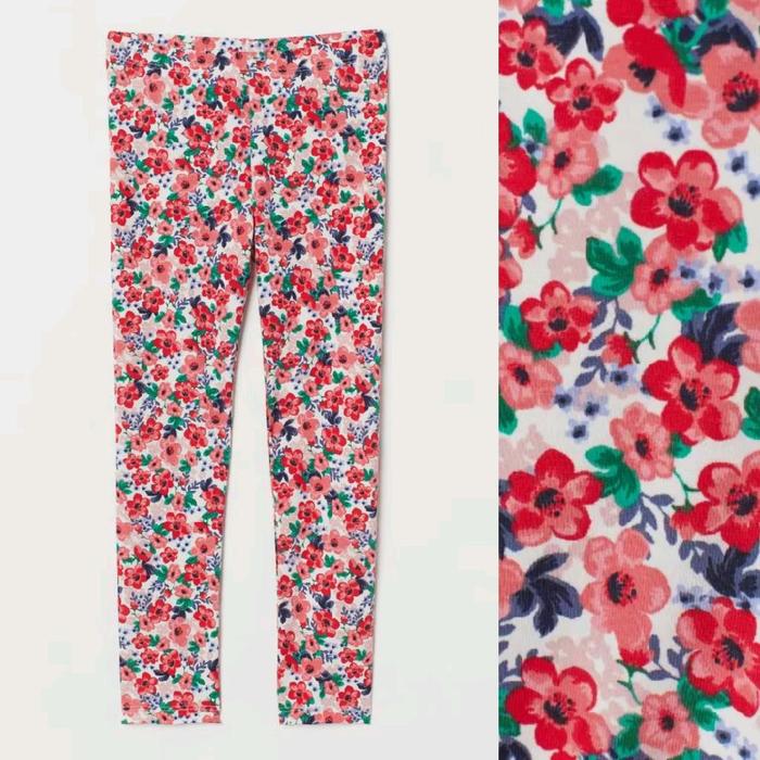 Leggings celamis celana gamis motif bunga Wanita Panjang
