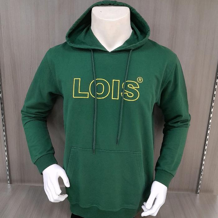 JAKET HOODIE LOIS ORIGINAL 100% PRIA TERBARU PROMO WARNA HIJAU