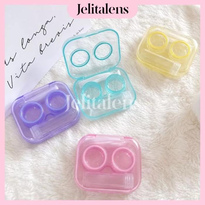 K13 Tempat Softlens Transparan 1 Cantik / Case Softlens / Box Softlens / Wadah Softlens / Kotak Soft