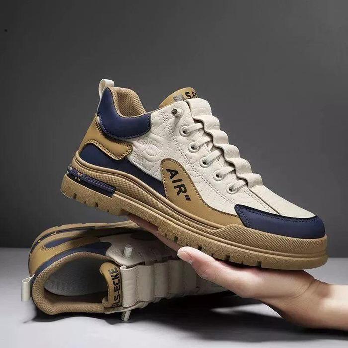 Sepatu Airwalk Pria Sneakers Sepatu Kasual Cowok Kerja Outdoor Import Running Shoes K45 - Putih cokl