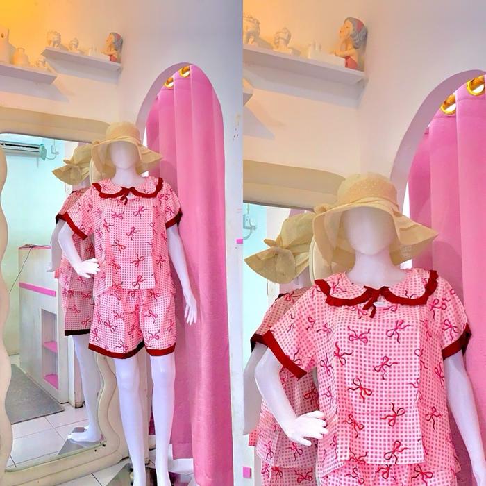 SET LUCY PDPD Homedress by AaUnderwear  Untuk cantik di rumah Bahan rayon premium Ld 125 Pb 65 Lingk