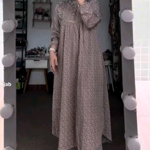 Setelan Tunik Tania Longset Onset Tunik Rayon Diamond Mix Celana Kulot Nyaman Muslim Wanita