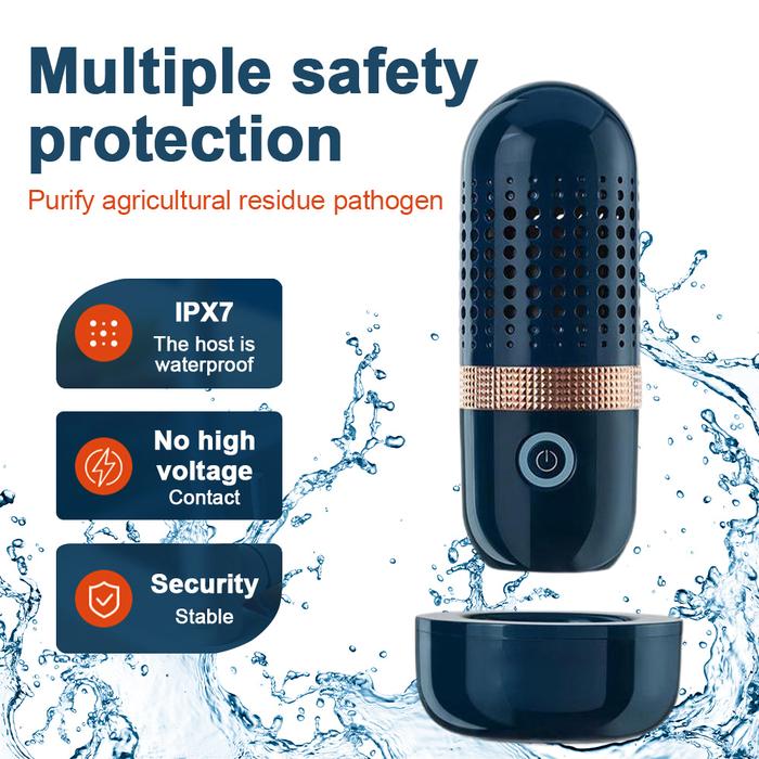 Protable Capsule Shape Fruit Vegetable Washing Machine USB Wireless