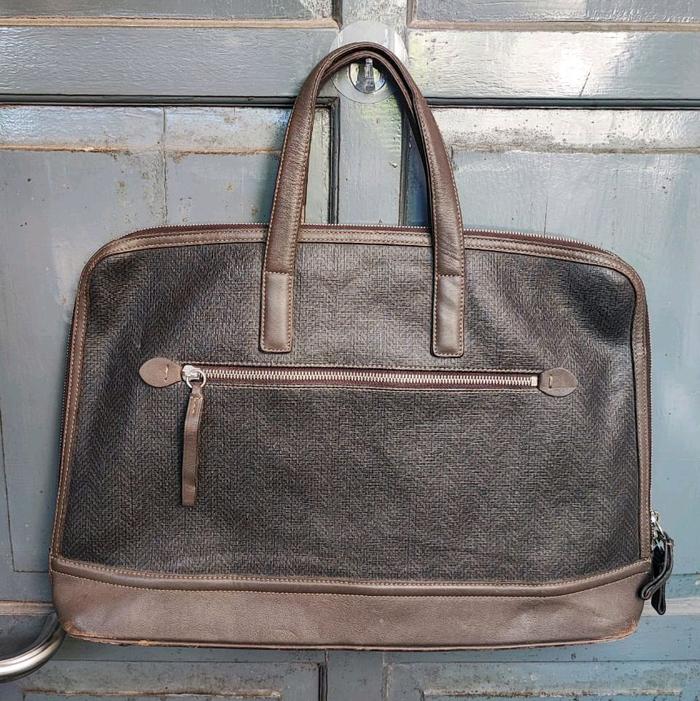 Tas Briefcase Premium Esquire Kombinasi Kulit Asli