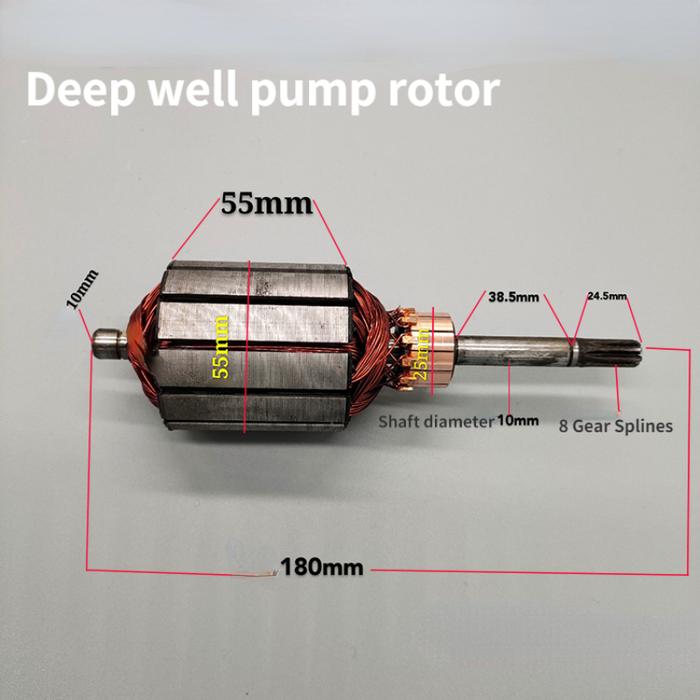 48-60V Water Pump Rotor Submersible Pump Impeller Rotor for