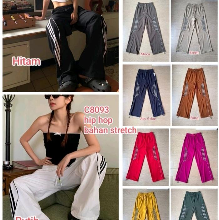 JC88 - Hiphop Cargo Pants - Celana Cargo Wanita Katun Strecth Premium