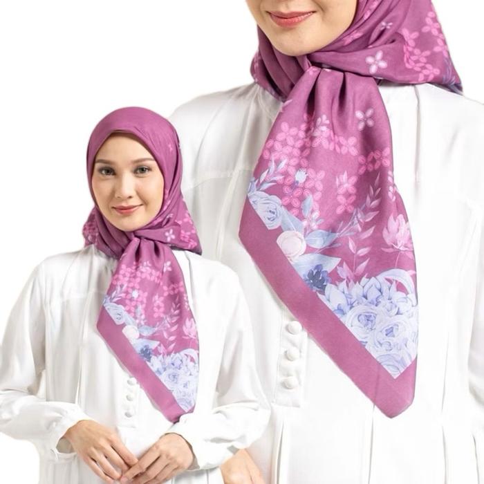 Zanine - ZA - Lavanya Scarf - Hijab Kerudung Segi Empat Bahan Voal
