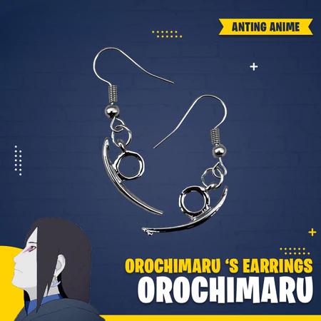 Anting Orochimaru Cosplay Anime Naruto Shippudden Aksesoris Fashion Earring Kartun Jepang