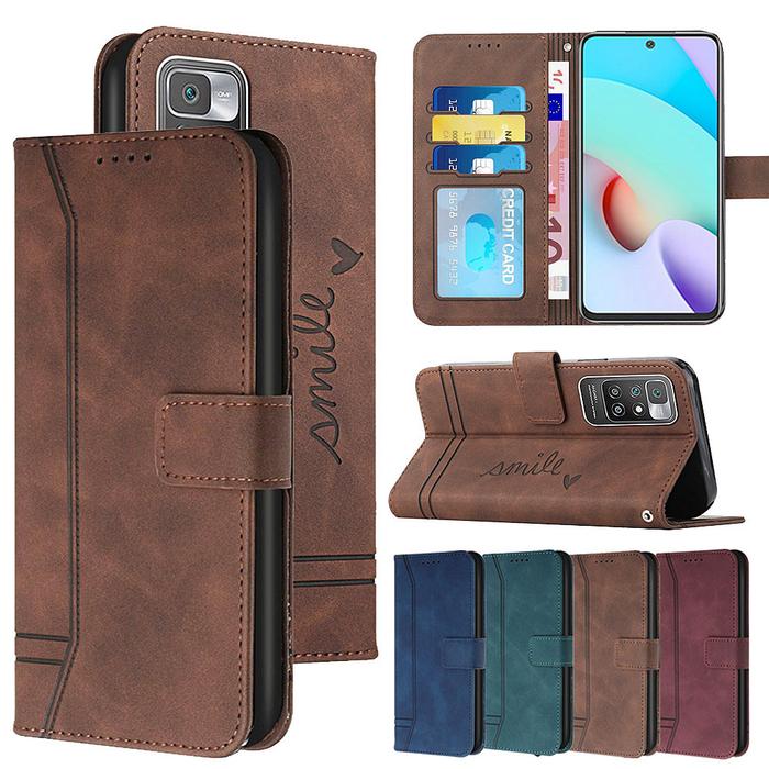 Matte Leather Wallet Case for Redmi Note 12 Note 11 11S 11 Pro 10 10