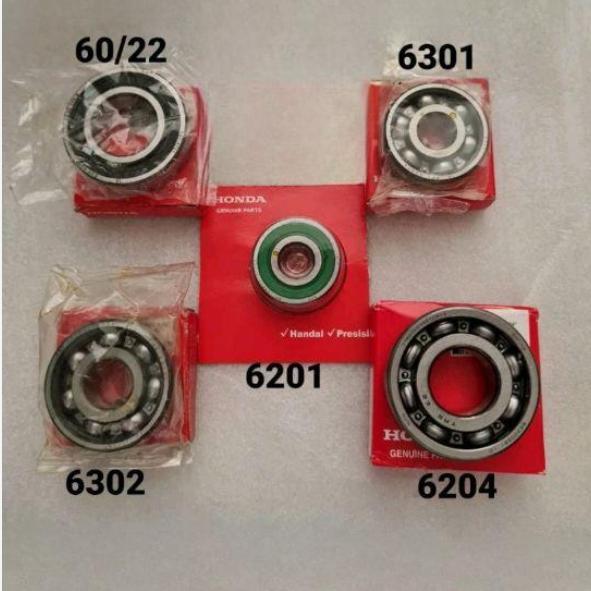Honda Lahar Bearing Rasio Gardan Transmisi Set AHM Beat Vario Scoopy Genio 60/22 6301 6201 6302 6204